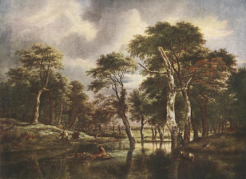 Jacob van Ruisdael The Hunt France oil painting art